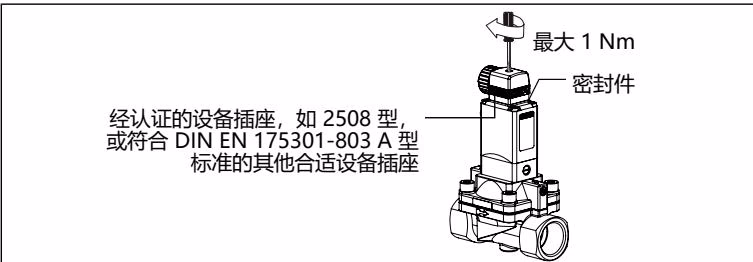 宝德 BURKERT 466595 宝德 BURKERT 466595 5282型 设备插座的电气工作接口