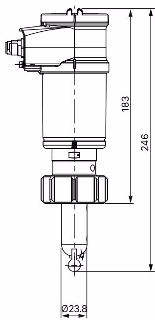 BURKERT 559616 Type 8222 dimensions for cell constant C = 1 cm-1