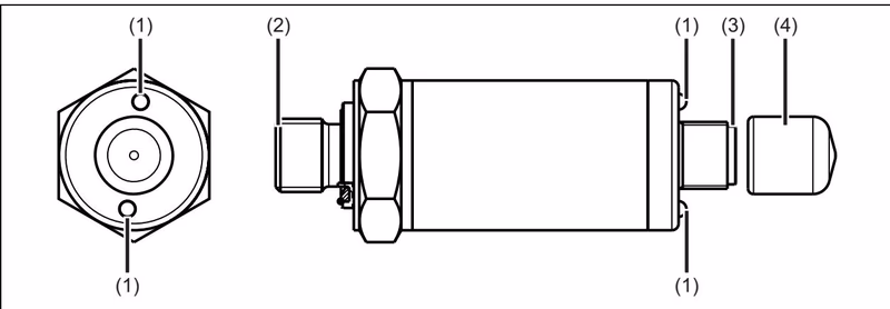 Burkert 574629 display and connection elements overview
