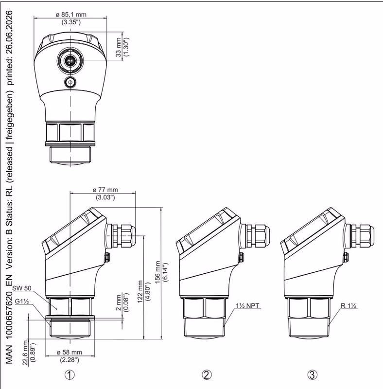 Бюркерт BURKERT 575841 Бюркерт BURKERT Type 8131 размеры