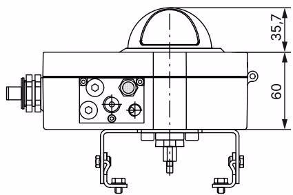 宝德 (BURKERT) 773288 1061型尺寸顶视图