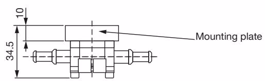 宝德 BURKERT 783717 Type 8031 8/6 mm 软管接头尺寸图