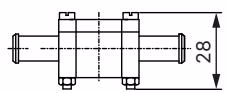宝德 BURKERT 783717 Type 8031 9 mm 软管接头尺寸图