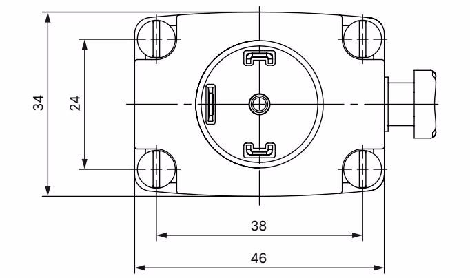 BURKERT 93911864 Dimensions metal body standard variant view 3