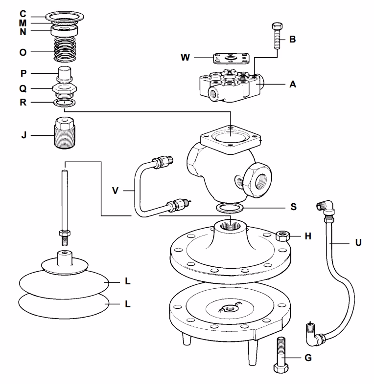 Spirax Sarco 25P ½" to 2" Spare Parts Drawing