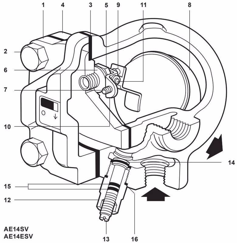 Spirax Sarco AE14 Structure Drawing