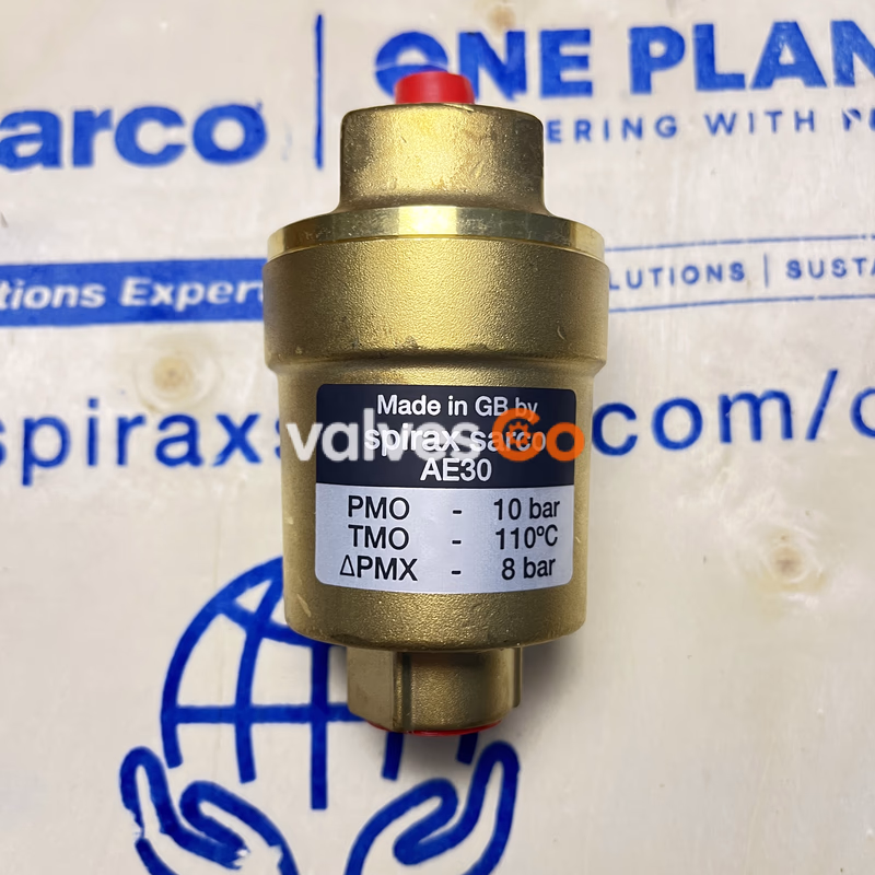Spirax Sarco AE30 Automatic Air Vent Valve for Liquid Systems - Front