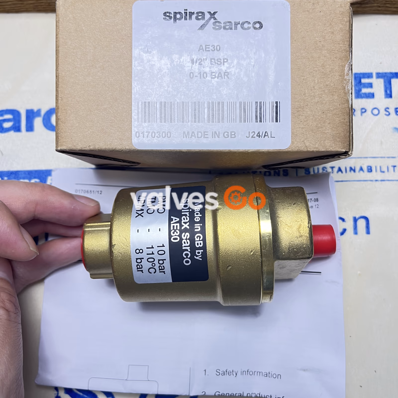Spirax Sarco AE30 Automatic Air Vent Valve for Liquid Systems - Package