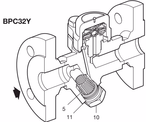 斯派莎克 Spirax Sarco BPC32Y 结构标注图