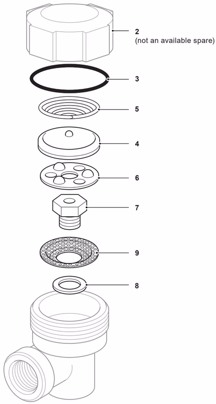 Spirax Sarco BPT13 maintenance kit spare parts diagram