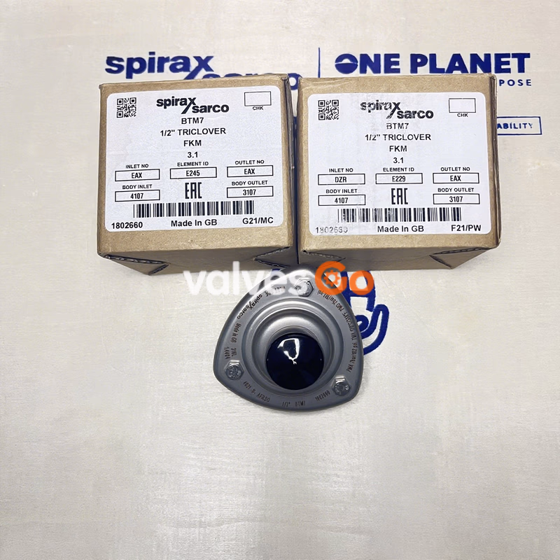 Spirax Sarco BTM7 1/2" TRI-CLAMP Stainless Steel Sanitary Thermostatic Steam Trap