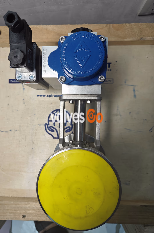Spirax Sarco Pneumatic Ball Valve Complete Set - Side 2 (DN20 M10Si2AUTO ISO PN40 Ball Valve + BVA310S/8 Actuator + BVL300X + MV11 Solenoid Valve)