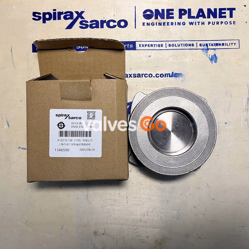 Spirax Sarco DCV3 METAL Stainless Steel Disc Check Valve - DN50 Back View