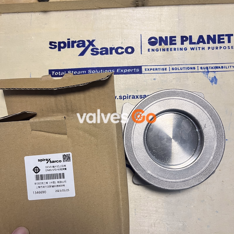 Spirax Sarco DCV3 METAL Stainless Steel Disc Check Valve - DN65 Back View