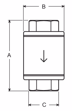 斯派莎克 Spirax Sarco DF2 消音器 尺寸图