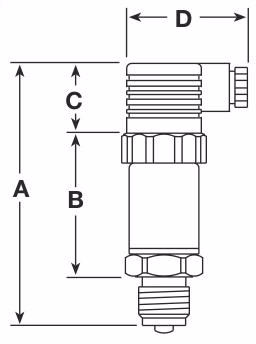 斯派莎克 Spirax Sarco EL2600压力变送器-尺寸图