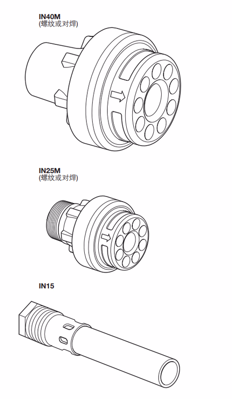 斯派莎克 Spirax Sarco IN15/IN25M/IN40M 蒸汽喷射器结构图
