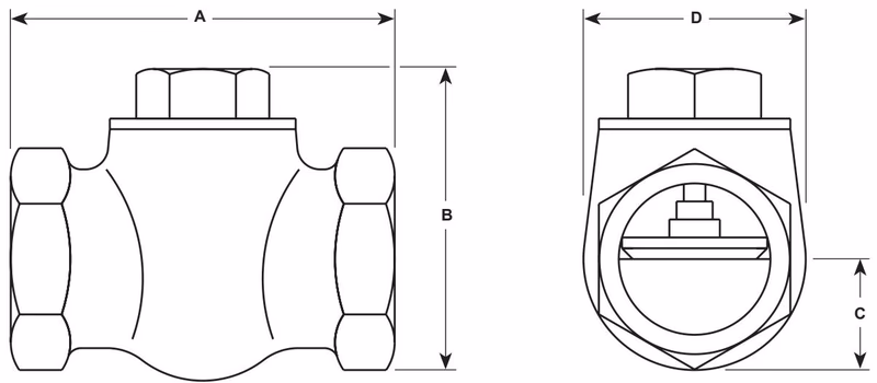 Spirax Sarco LCV1 Dimensions Drawing