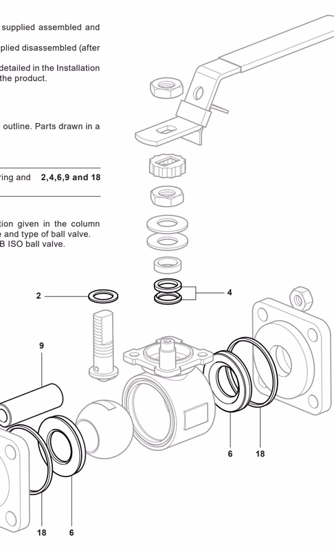 Spirax Sarco M16Vi ISO Ball Valve Spare Parts
