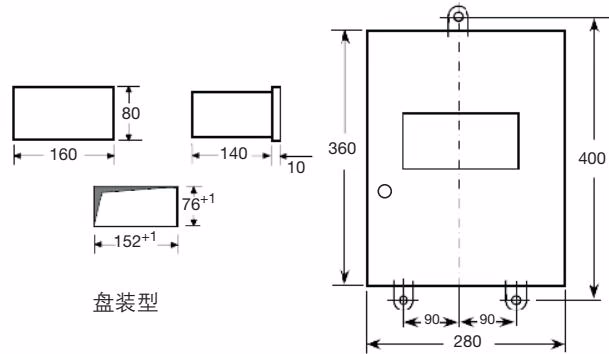 斯派莎克 Spirax Sarco m741 斯派莎克 M741 墙挂型尺寸图