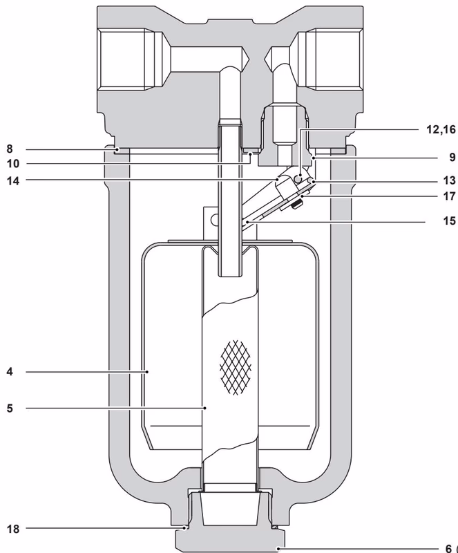 Spirax Sarco SCA Series spare parts diagram