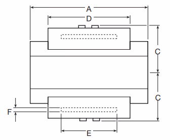 Spirax Sarco Double Window Sight Glass - Dimension Drawing