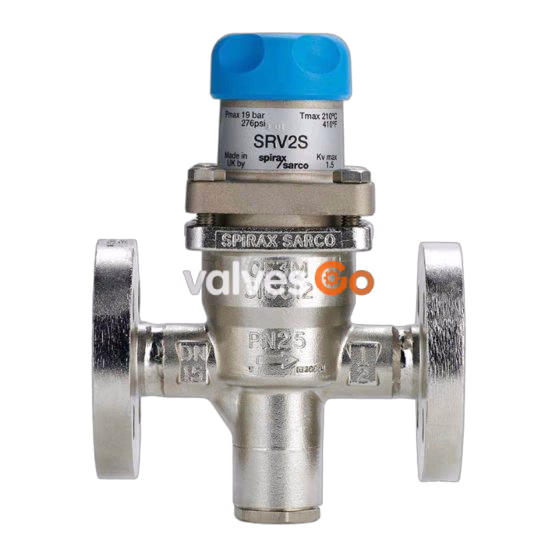 Spirax Sarco SRV2S Flanged Stainless Steel Direct Acting Pressure Reducing Valve
