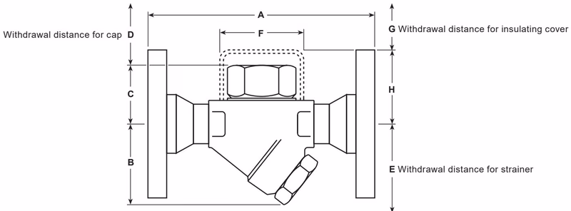 Spirax Sarco TD32F Dimensions