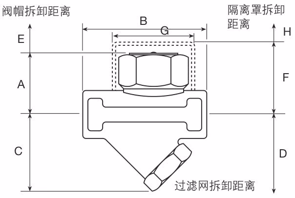 Spirax Sarco TD42S2/TD42S2LC Thermodynamic Steam Trap - Dimension Drawing