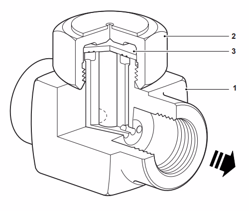 Spirax Sarco TD52M/TD52MLC/TD52MA/TD52MLCA Thermodynamic Steam Trap - Structure