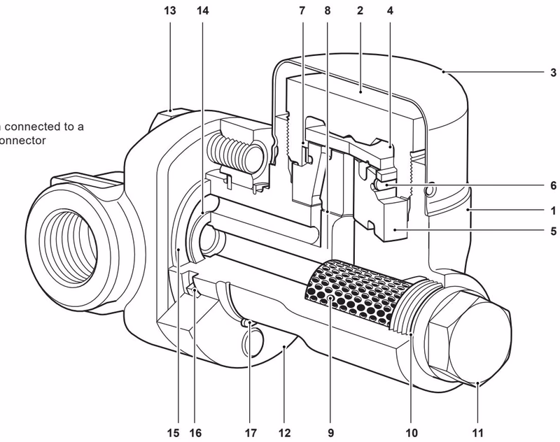 Spirax Sarco UTDS46M construction drawing
