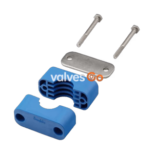 Swagelok 304-S1-PP-8TM Bolted Plastic Clamp Tube Support Kit, 8 mm