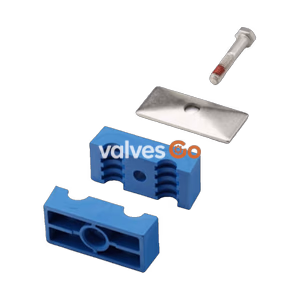 Swagelok 304-S1T-PP-4T Twin Bolted Plastic Clamp Tube Support Kit, 1/4 in.