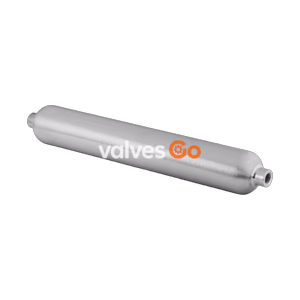 Swagelok 304L-HDF4-50 304L Stainless Steel Double Ended DOT-Compliant Sample Cylinder, 50 cm3