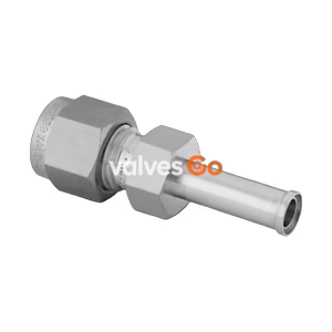 Swagelok 316L-4-ATW-6-400 Tube Fitting to Automatic Tube Butt Weld Connector, 1/4 in. OD