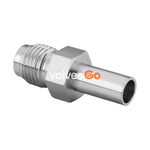 Swagelok 6LV-4-HVCR-1-6TB7P 316L VAR High Flow VCR Fitting, 1/4 in. HVCR x 3/8 in. TBW