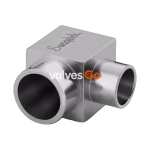 Swagelok 6LV-6MW-9-4P 316L VIM-VAR Micro-Fit Reducing Elbow, 3/8 x 1/4 in. OD