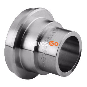 Swagelok 6LV-8-VCR-3S-6TB2 VCR Fitting, Short Tube Butt Weld Gland, 1/2 in. VCR x 3/8 in. TBW