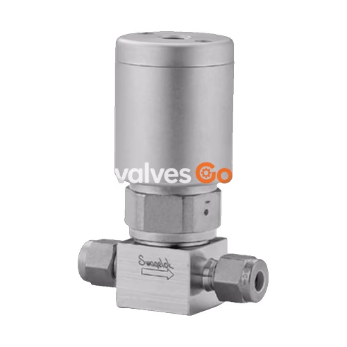 Swagelok 6LVV-DPS4-O UHP Diaphragm Sealed Valve, 1/4 in. Tube Fitting, NO Actuator