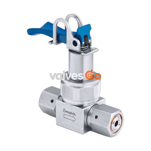 Swagelok 6LVV-DPTVR4-P UHP Diaphragm Sealed Valve, 316L VIM-VAR, 1/4 in. Male VCR