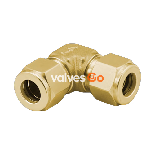 Swagelok B-1010-9 Brass Tube Fitting, Union Elbow, 5/8 in. Tube OD