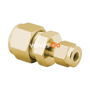 Swagelok B-200-6-1 Brass Reducing Union, 1/8 in. x 1/16 in. Tube OD