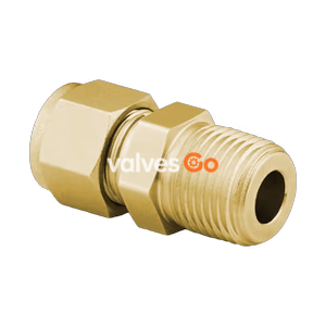 Сважлок Swagelok B-810-1-4 Латунный трубный фитинг с наружной резьбой, 1/2 in. НД x 1/4 in. NPT