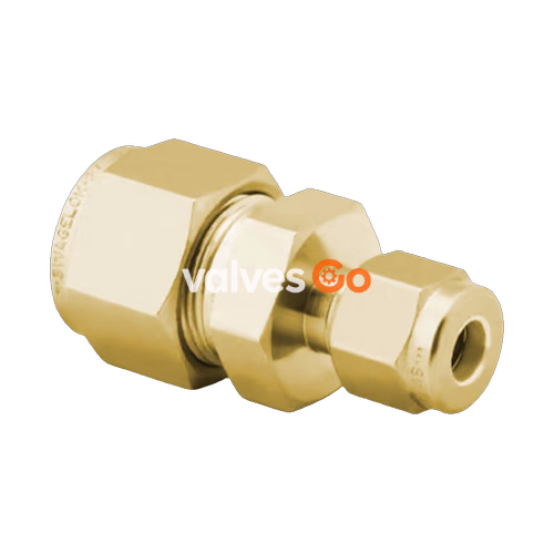 Swagelok B-810-6-4 Brass Tube Fitting, Reducing Union, 1/2 in. x 1/4 in. Tube OD