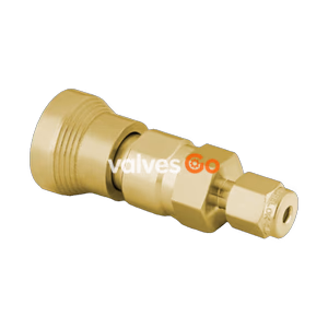 Swagelok B-QC6-B-600 Brass Instrumentation Quick Connect Body, 3/8 in. Tube Fitting