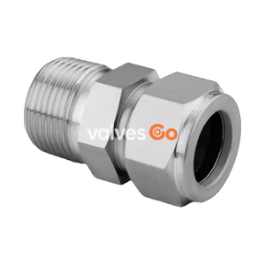 Swagelok M-1210-1-12 Male Connector Tube Fitting, Alloy 400/R-405, 3/4 in.