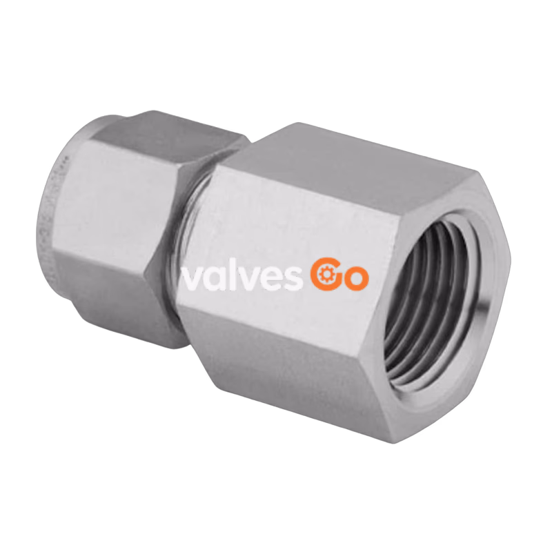 Swagelok SS-1010-7-12 Female Connector, 5/8 in. Tube OD x 3/4 in. Female NPT