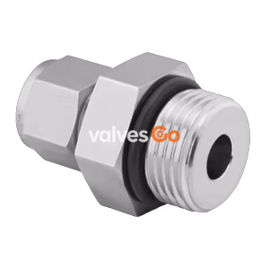 Swagelok SS-10M0-1-8ST Male Connector, 10 mm Tube OD x 3/4-16 Male SAE/MS Straight Thread