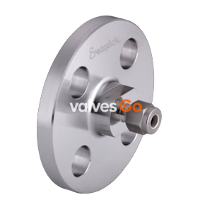 Swagelok SS-10M0-F8-150 Stainless Steel ANSI Flange Adapter, 10 mm Swagelok Tube Fitting to 1/2 in. NPS 150 Class