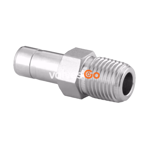 Swagelok SS-12-MTA-1-6RT Male Tube Adapter, 12 mm x 3/8 in. ISO Tapered Thread